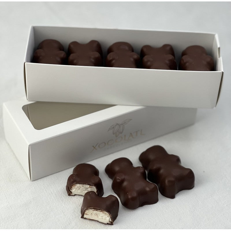 Oursons en guimauve au chocolat lait
