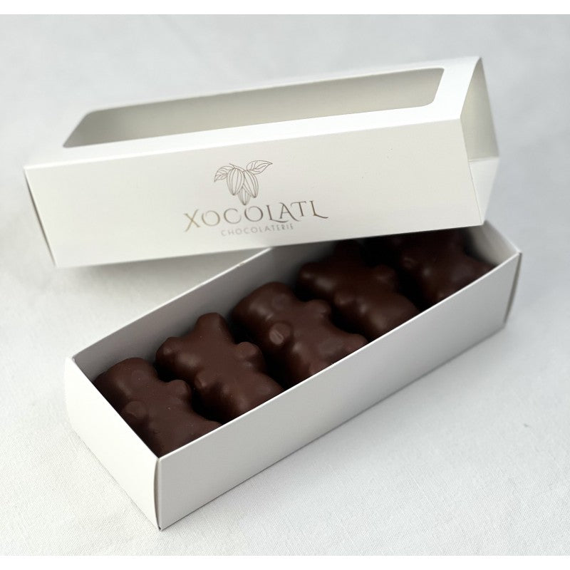 Oursons en guimauve au chocolat lait