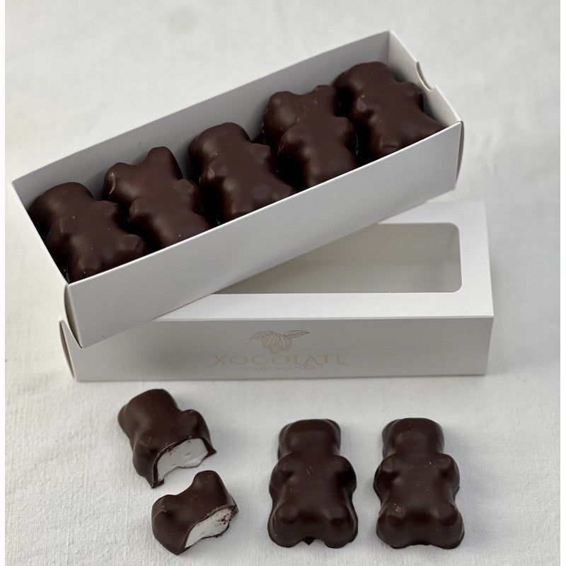 Oursons en guimauve au chocolat noir