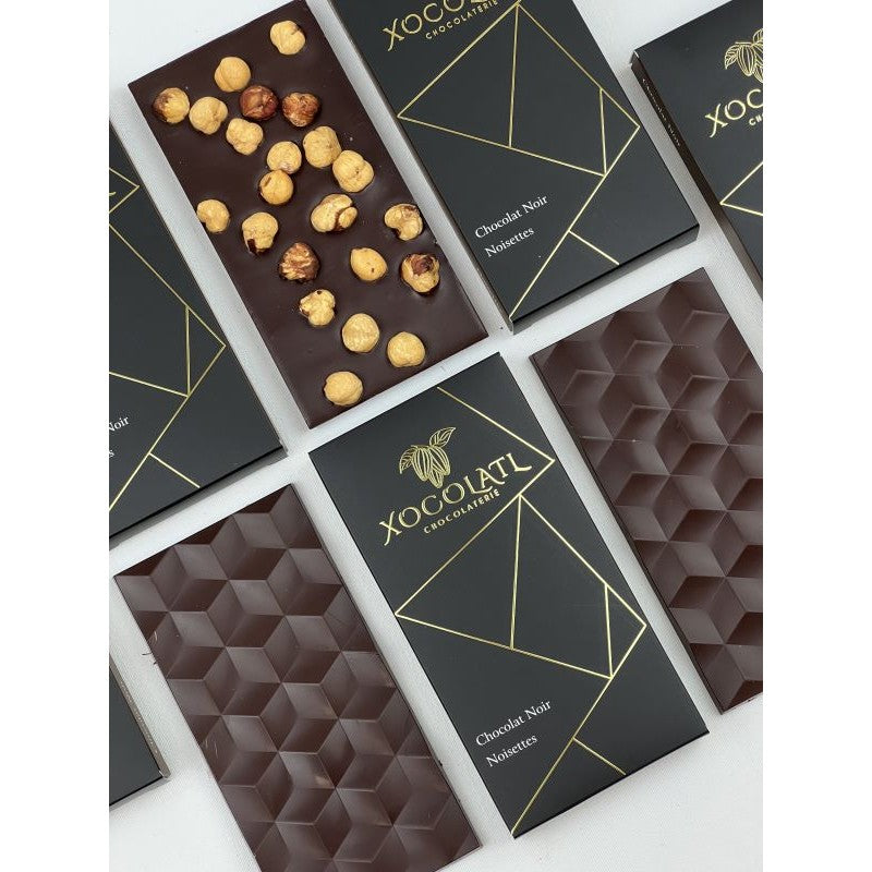 Tablette noisettes chocolat noir